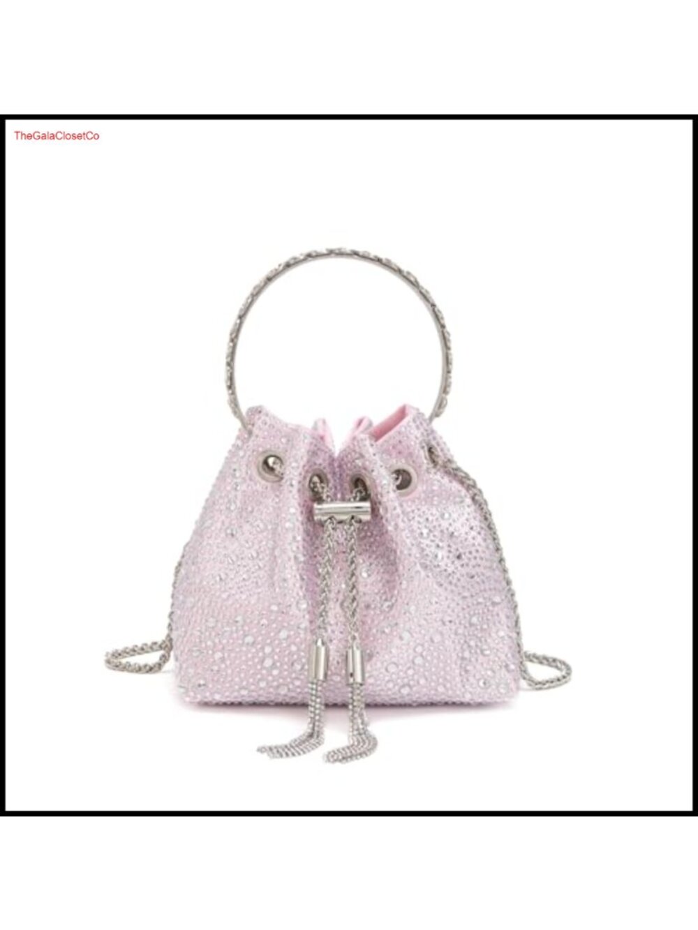 Rhinestone Evening Bag Sparkly Clutch Purse Chain Strap